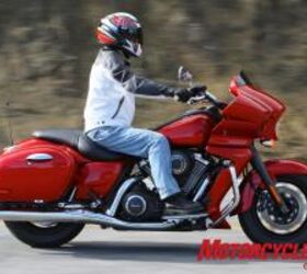 2011 kawasaki vulcan 1700 vaquero vs 2011 harley davidson road glide custom , The Vaq s handlebar is pulled back further for a fairly relaxed riding position yet steering input wasn t negatively affected