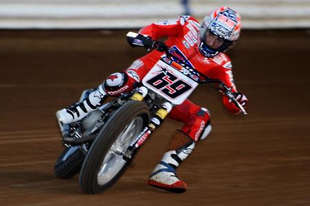 2010 lucas oil indy mile, Grand Marshal Nicky Hayden rode a few laps on a Ducati Hypermotard 1100EVO