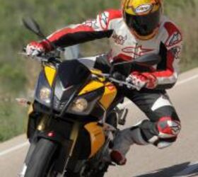 2011 aprilia tuono v4r aprc review motorcycle com, Traction control is your friend when you re cruising the motorways