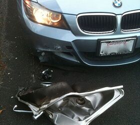 riding safe crash avoidance, This proverbial kitchen sink struck on a California freeway earlier this year caused minimal damage to the BMW car A motorcycle striking the same object would have resulted in much more serious consequences