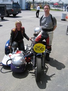 laconia 2007 come for the maple syrup stay for the bikers, Sandy has been racing sidecars for 11 years At 55 she s still going strong