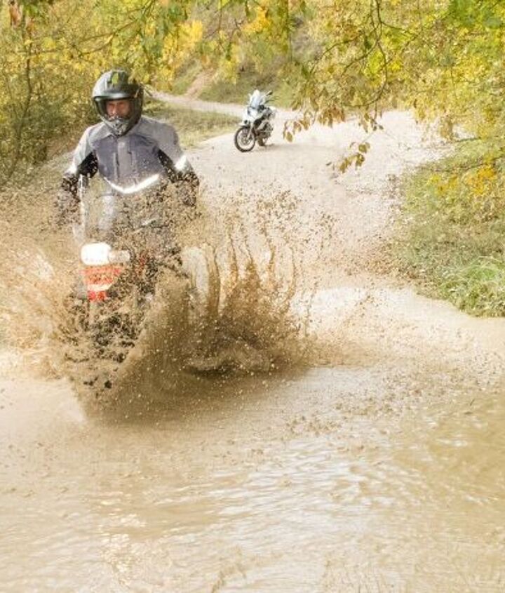 bmw off road training at hechlingen enduro park, Gratuitous riding through water shot