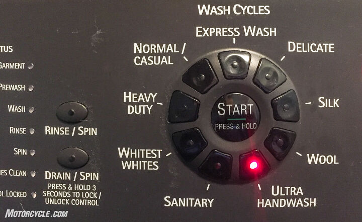 how to clean textile motorcycle gear, I ve found the hand wash setting in front loading washers to be gentle enough to wash textile gear safely