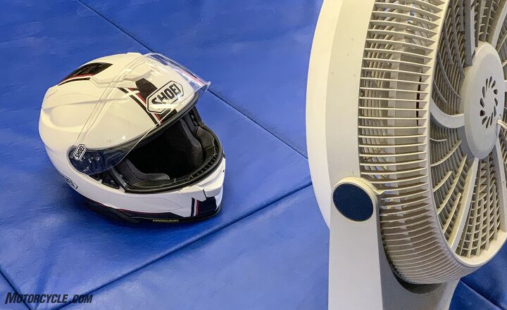 how to clean a motorcycle helmet, The fan will help speed up the drying of your helmet s interior without damaging it like a hair dryer could