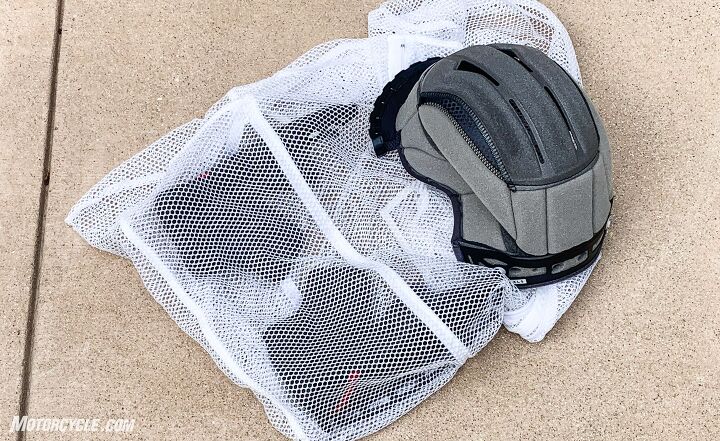 how to clean a motorcycle helmet, You can wash your helmet s liner in mild soap in your washing machine on its most delicate cycle The mesh garment bag helps to protect the parts Do not put the liner in the dryer or expose it to other sources of heat