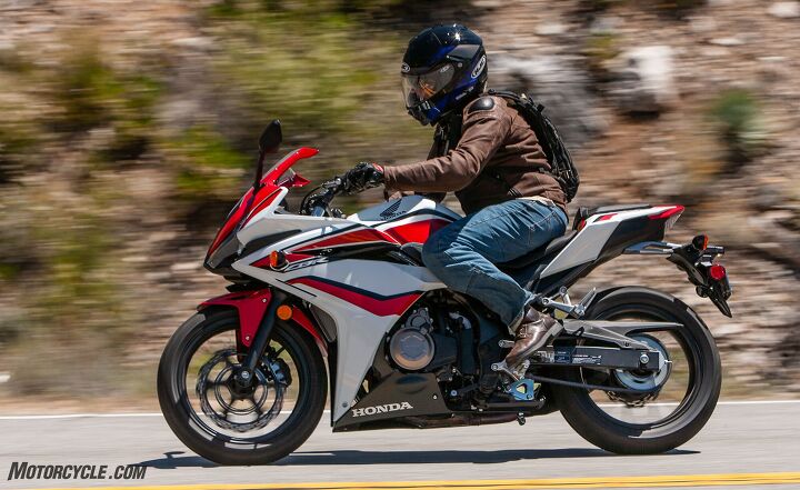 2018 lightweight sportbikes shootout, The Honda is much more at home on the street It s the most comfortable one here by far Especially if you re an average size adult and not an aspiring racer