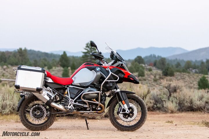 2018 big bore adventure touring shootout part 1 street, The GS Adventure handles touring duty as well as a two wheeled Cadillac but especially likes getting tangled up in the twisty stuff when you ride her aggressively You ll run out of gas most likely before she does Ahhh a story as old as time