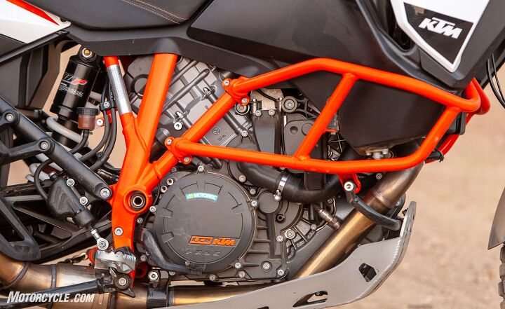 2018 big bore adventure touring shootout part 1 street, Evans was smitten with the KTM s mill Man what an engine And the growl as the rpm climb and the bike starts to weave trying to put the power to the ground