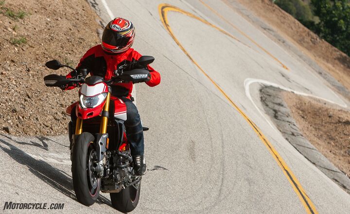 supermoto two ways, The Hypermotard s bars give you plenty of leverage to throw it wherever you want
