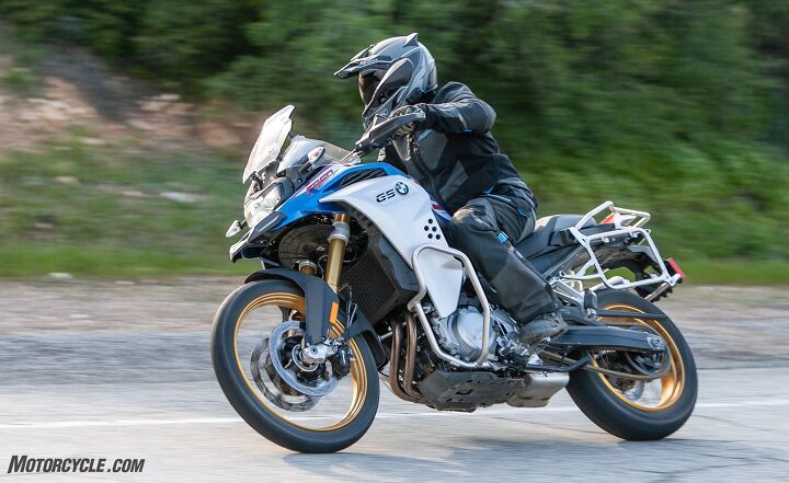 the middleweight adventure triad, Not a lot of off road protection going on on the underside of the F 850 GS Adventure