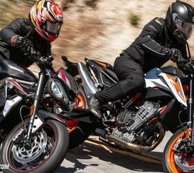 The Clash of Two Super Middleweights: KTM 890 Duke R Vs. Triumph Street Triple RS