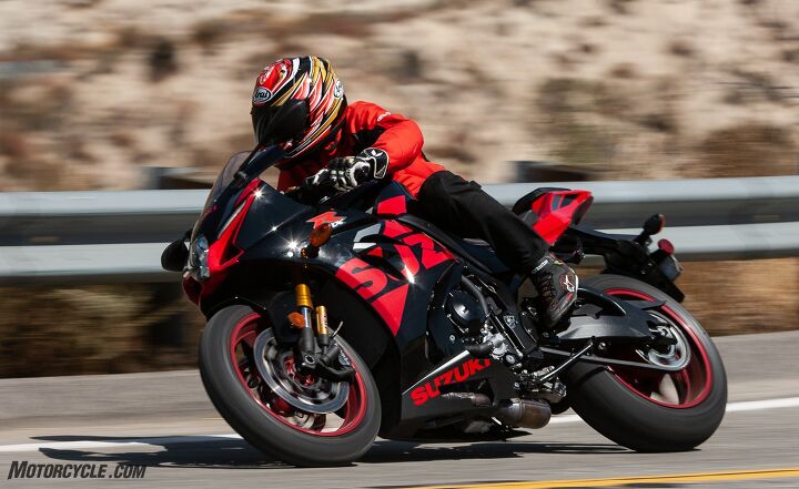comparing each end of the sportbike price spectrum ducati panigale v4r and suzuki, The GSX R1000R goes about its business as a streetable sportbike without any fanfare