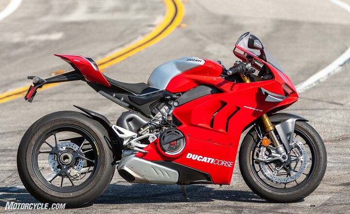comparing each end of the sportbike price spectrum ducati panigale v4r and suzuki, Track focused at all costs