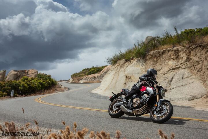 2019 honda cb650r review first ride motorcycle com, Riders on the storm