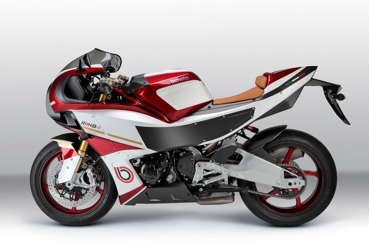 2022 bimota kb4 and kb4rc first look motorcycle com, The fairing must make this one the KB4 Race Cafe The big side ducts must be there to aerate the underseat radiator