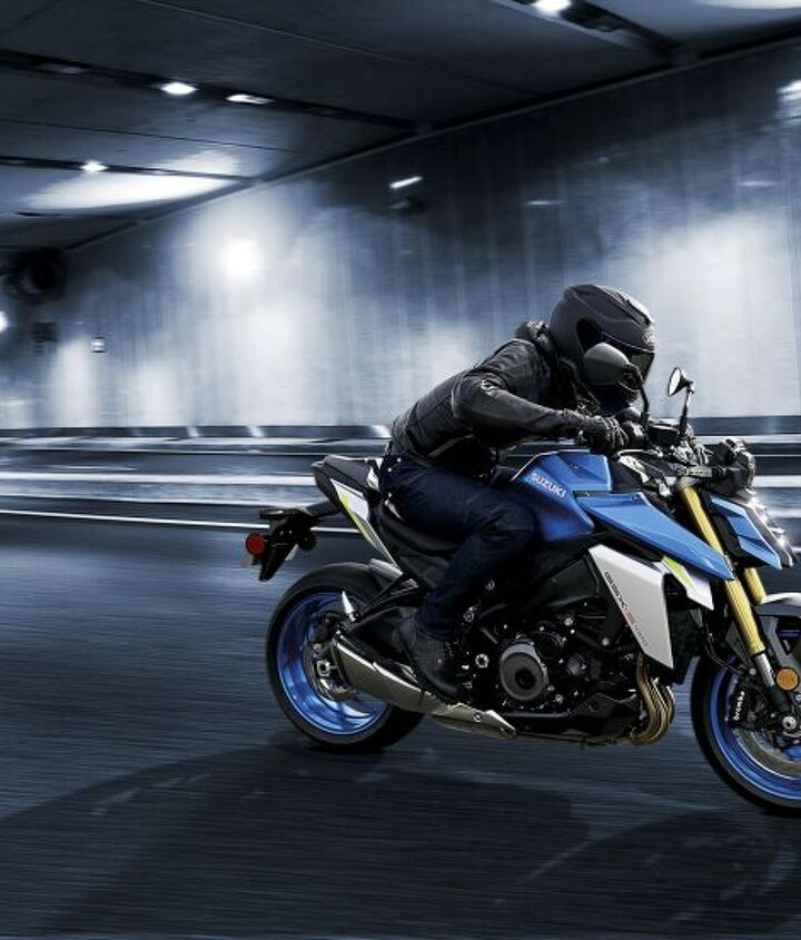 2022 suzuki gsx s1000 first look motorcycle com, The 2022 Suzuki GSX S1000 features new angular styling with an ergonomically comfortable yet sporty riding position