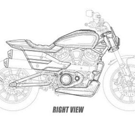 Harley-Davidson Files Cafe Racer and Flat Tracker Designs With Revolution Max Engine - Motorcycle.com