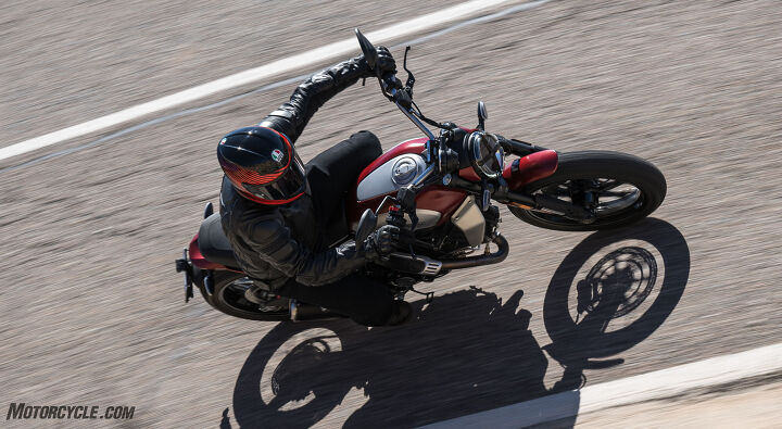 2023 ducati scrambler icon review first ride, The Scrambler s seat isn t a bad place to spend the day
