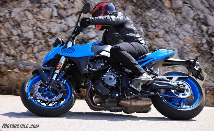 2023 suzuki gsx 8s review first ride, The GSX 8S might not handle as quickly as some others in the category but it s a more than willing dance partner