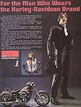 A Low Rider as featured in a 70's H-D clothing ad.