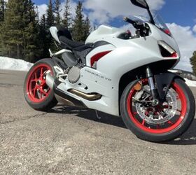Beautiful Ducati Panigale V2 White Rosso