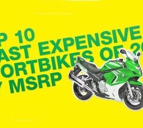 Top 10 Least Expensive (Cheapest) Motorcycle Sportbikes of 2009 by MSRP
