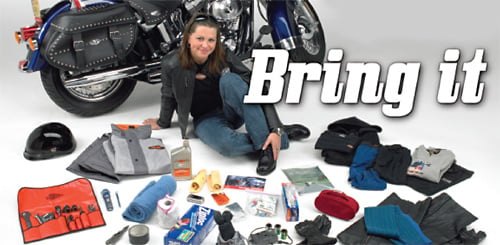 hd recommends things to pack on a long motorcycle trip