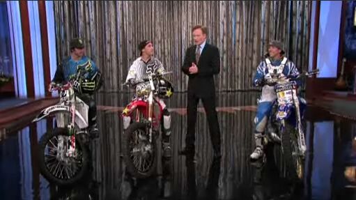 motocross freestylin on the tonight show with conan o brien video