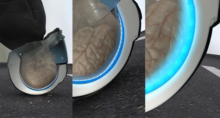 thermahelm helmet puts your brain on ice video