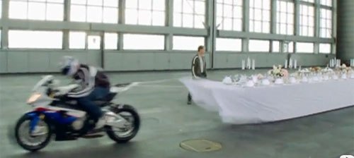 bmw puts new spin on old trick video