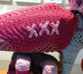 Pink Knitted Motorcycle