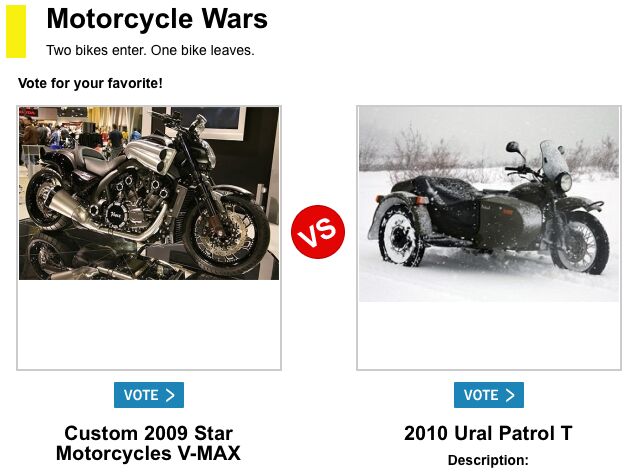 battle of the motorcycles