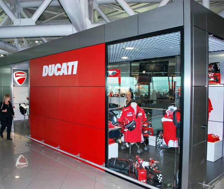 ducati opens first airport retail store