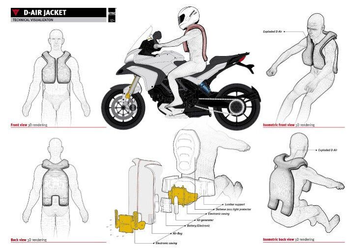 dainese to preview d air street airbag system at eicma 2011