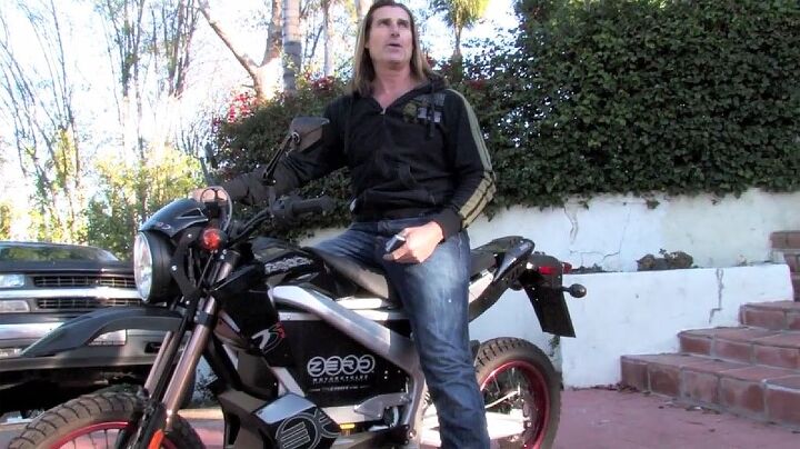 fabio a baywatch babe and a zero motorcycle video