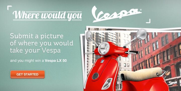 vespa photo contest will award winner a new vespa lx 50 scooter