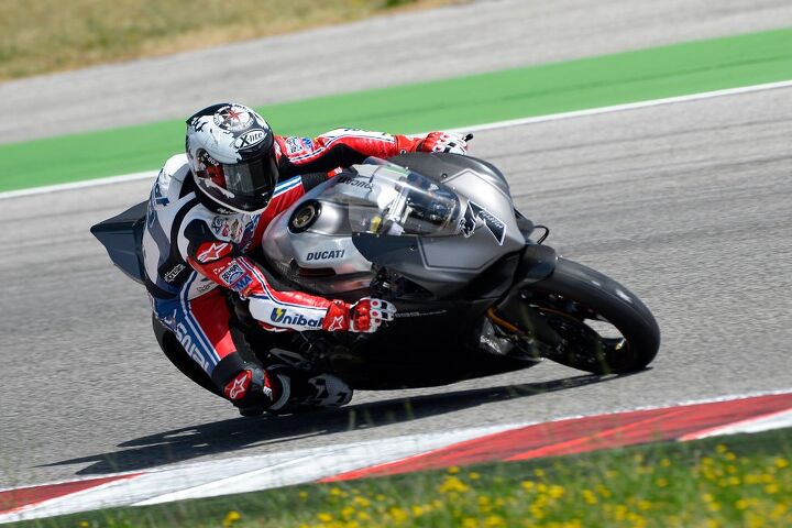 carlos checa tests superbike spec 2013 ducati 1199 panigale at world ducati week