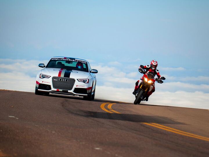 audi and ducati announce come together contest at pikes peak international hill