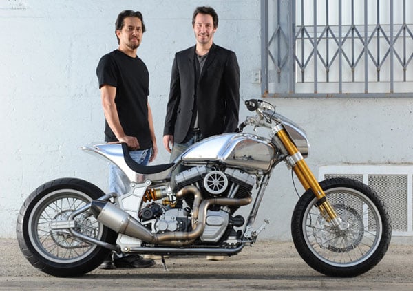 keanu reeves starts arch motorcycle company production to begin in 2013