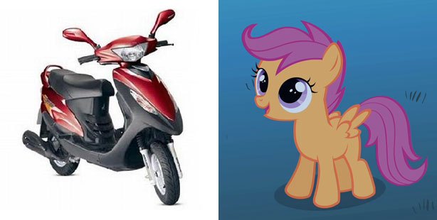 actual motorcycle or my little pony character