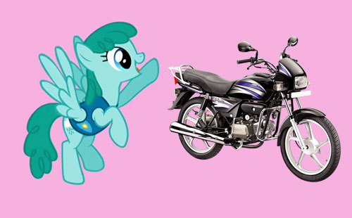 actual motorcycle or my little pony character