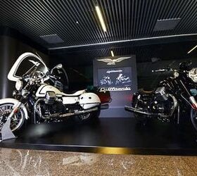 moto guzzi taking the motorcycle show experience to airports to promote the