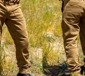 The khaki color clearly sets the Davis apart from the usual riding jeans, but otherwise these pants don't scream you ride a motorcycle when you're off the bike. Also note the deep pockets front and back. Photo: Evans Brasfield