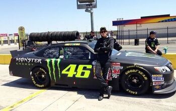 Valentino Rossi Test Drives Kyle Busch's NASCAR Toyota Camry