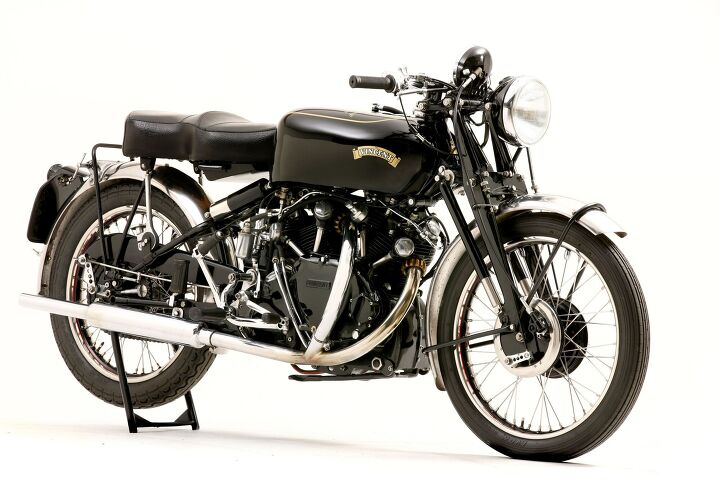 record breaking vincent black shadow is top seller at bonhams auction, Photo credit Double Red