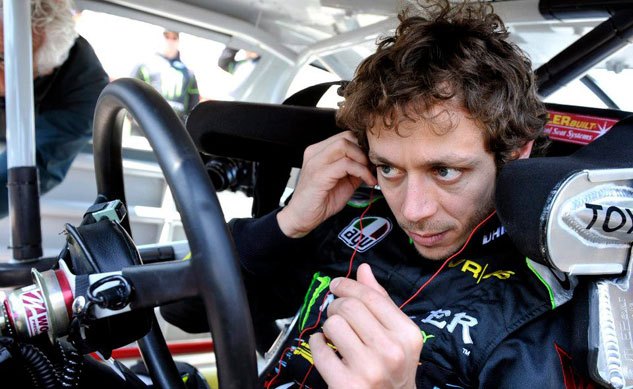 video of valentino rossi driving kyle busch s nascar racer