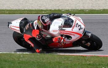 Max Biaggi Testing the Ducati Desmosedici GP13 MotoGP Racer