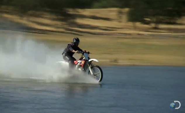 is it possible to ride a motorcycle on water