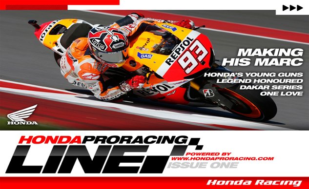 honda pro racing debuts online magazine
