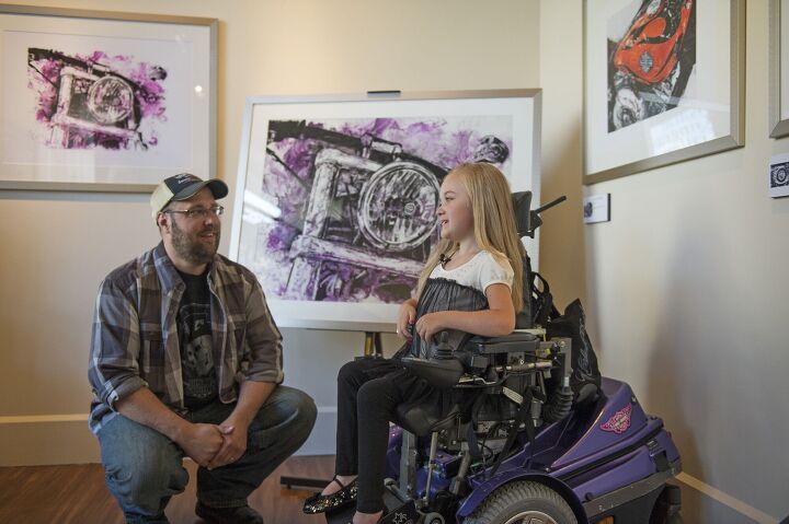 fundraising harley prints by 8 year old mda ambassador on sale